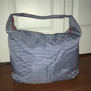 Lancôme Blue and White Stripes Tote Bag